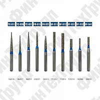 Алмазные боры TC-S11 TC-S21, FO-S21, SF-S11 SF-S41 нумерация идентична борам MANI