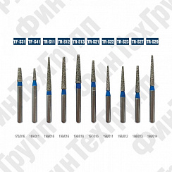 Алмазные боры TF-S31 TF-S41, TR-S12 TR-S29 нумерация идентична борам MANI